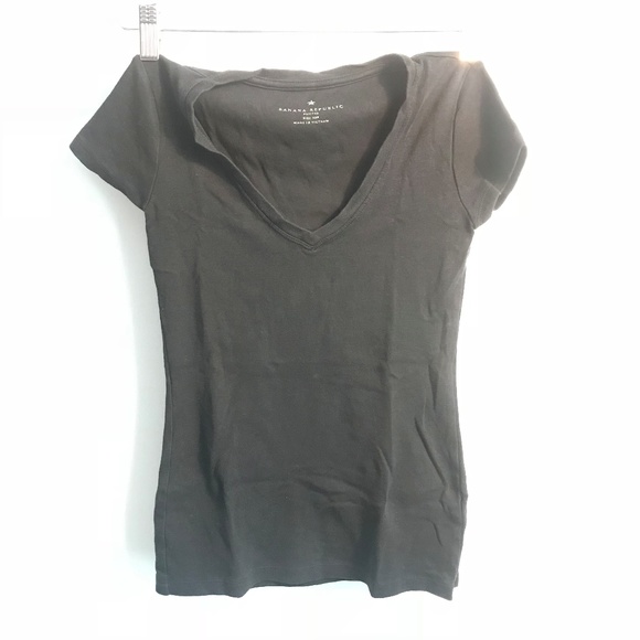 👕BANANA REPUBLIC TIMELESS BLACK T-SHIRT 👕 - Picture 2 of 4